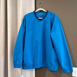 Ben Hogan Turquoise Performance Golf Pullover Windbreaker Jacket, Size XL